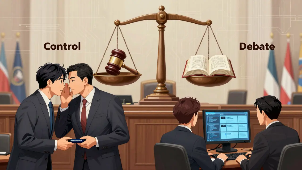 Lobbyists train committee staff on digital substitution rules, while state legislatures copy the U.S. House system.