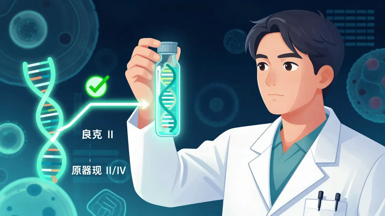 Conceptual art of molecular testing for thyroid biopsy results