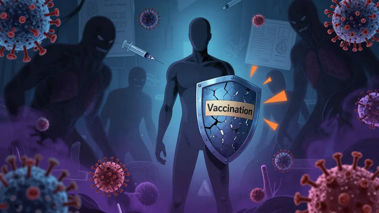 Patient shielded against infection threats in medical art